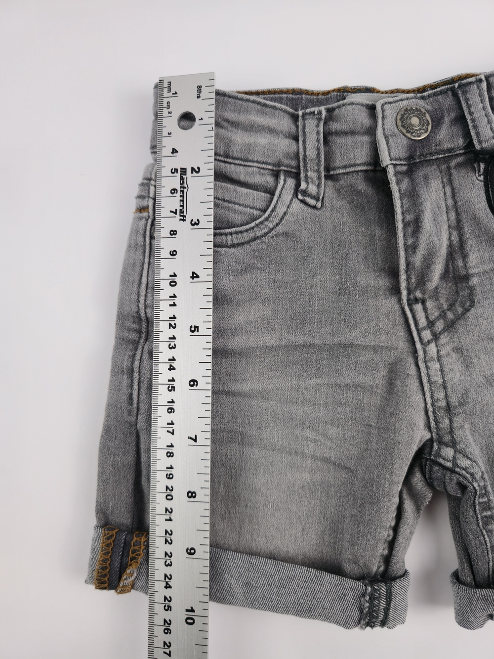 Koko Noko, Boy Jean Denim Shorts, Light Grey, 2Y - Picture 5 of 11
